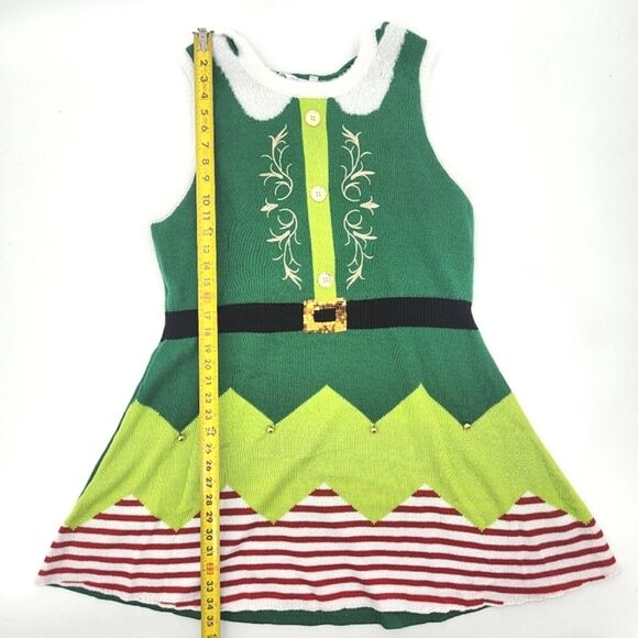 No Boundaries Elf Dress Size XXXL Womens Juniors Hooded Christmas Holiday Party - Picture 4 of 9